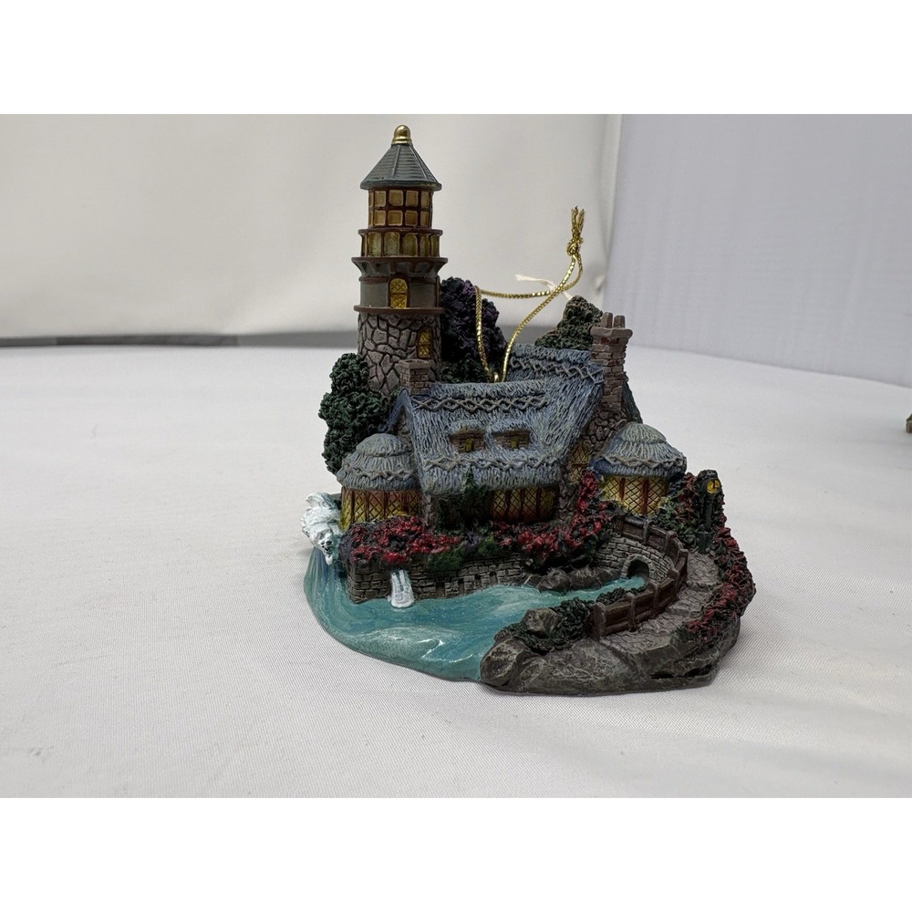 Vintage Thomas Kinkade Illuminated Series Ornament "Miller's Lighthouse"